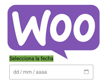 WooCommerce selector de fecha